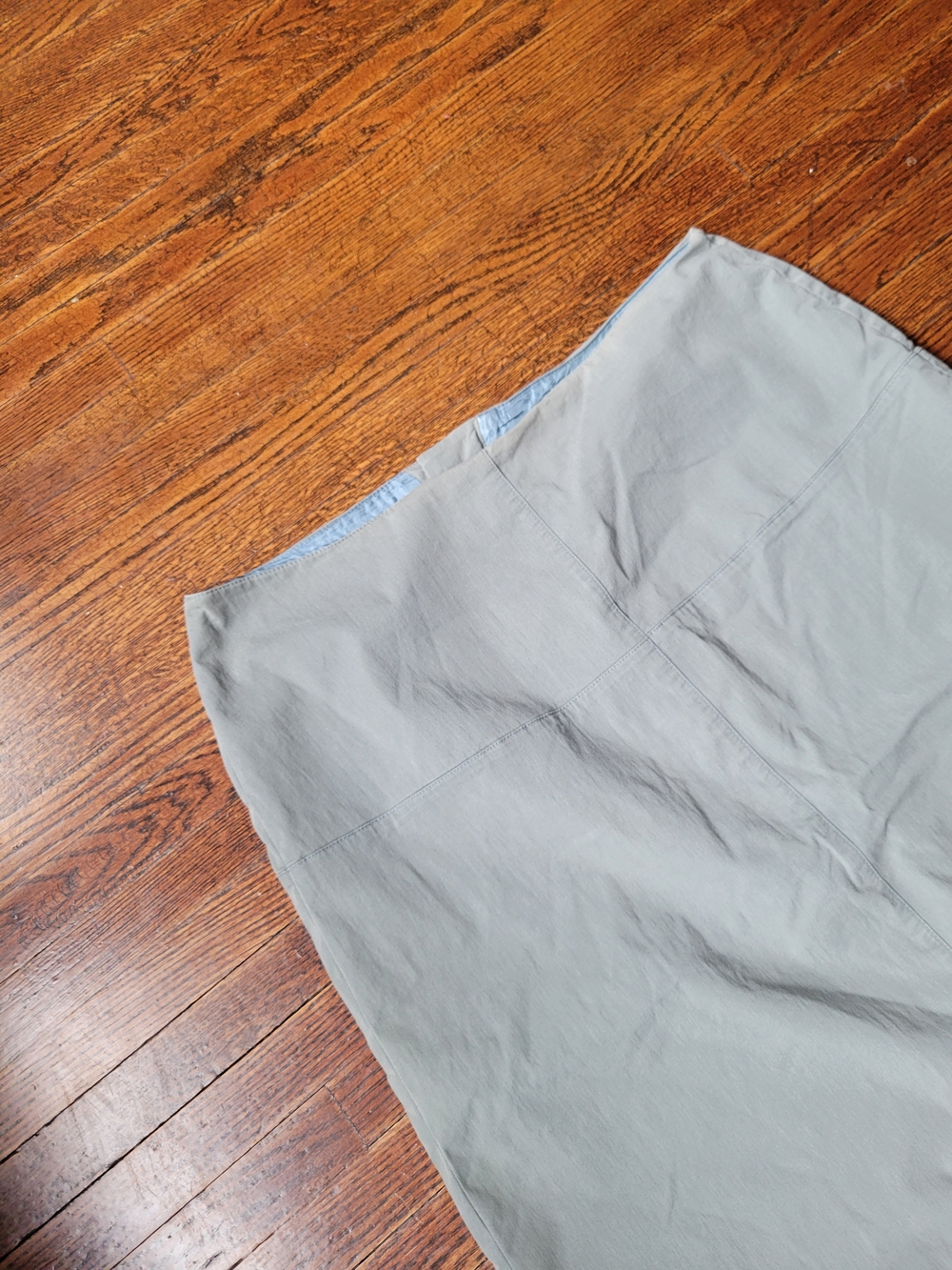 Banana Republic Women's Classic Stretch Skirt Knee-lengt Olive Cotton Blend Sz12 - Picture 13 of 14